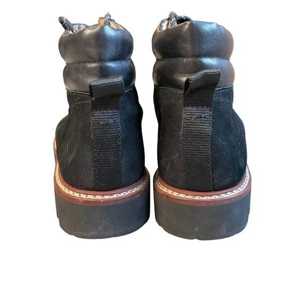 Madewell The Citywalk Lugsole Hiker Boot in Suede Leather, True black, size 9 - Picture 7 of 11